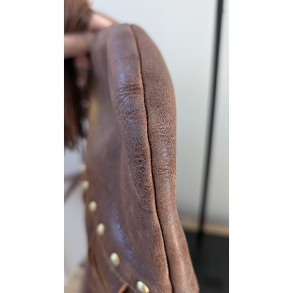Hobo Brand Leather Handbag with gold studs - Picture 9 of 16